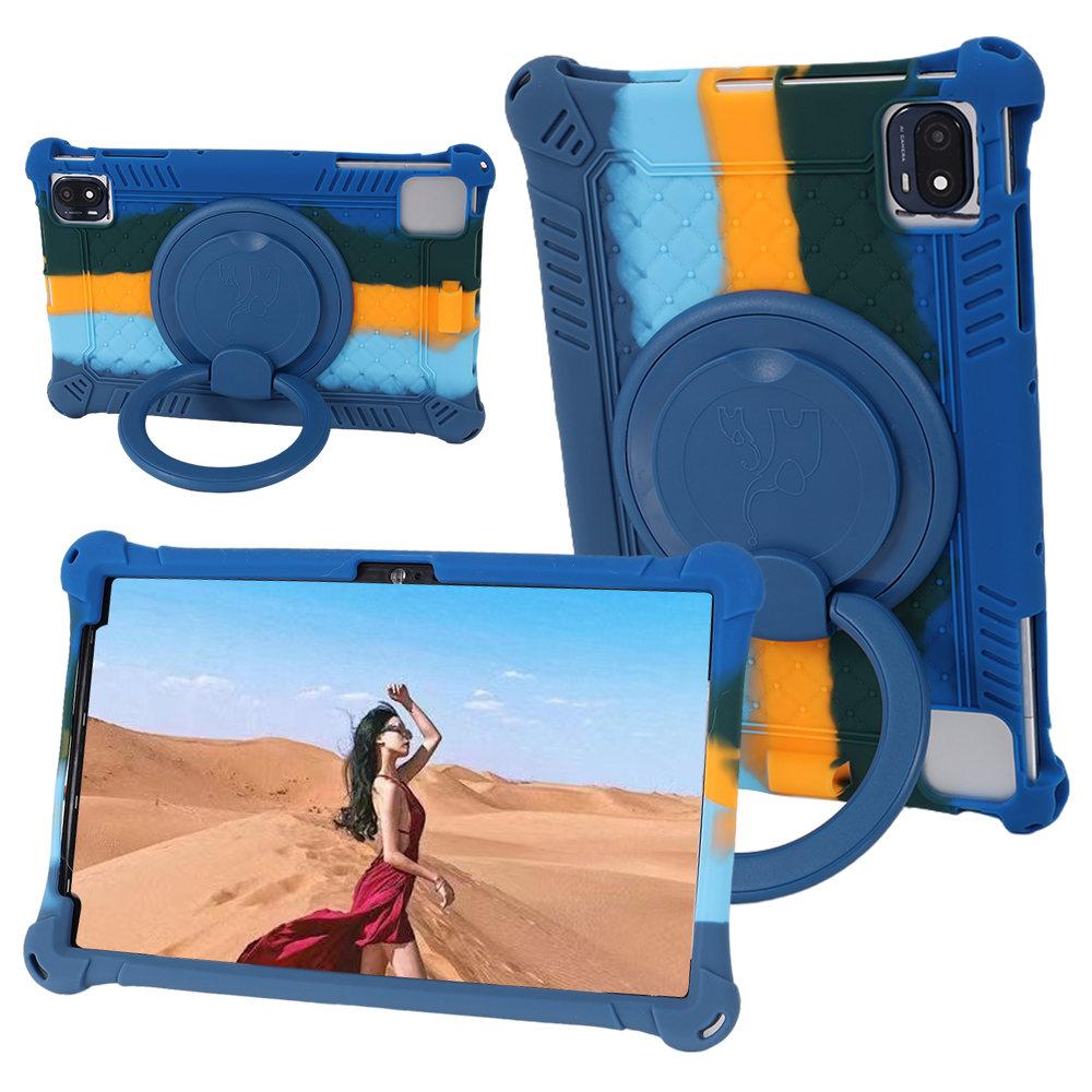 360 Rotating Soft Silicone Kids Safe Case For OPPO Pad Air 10.36inch Handle Kickstand Protective Tablet Cover