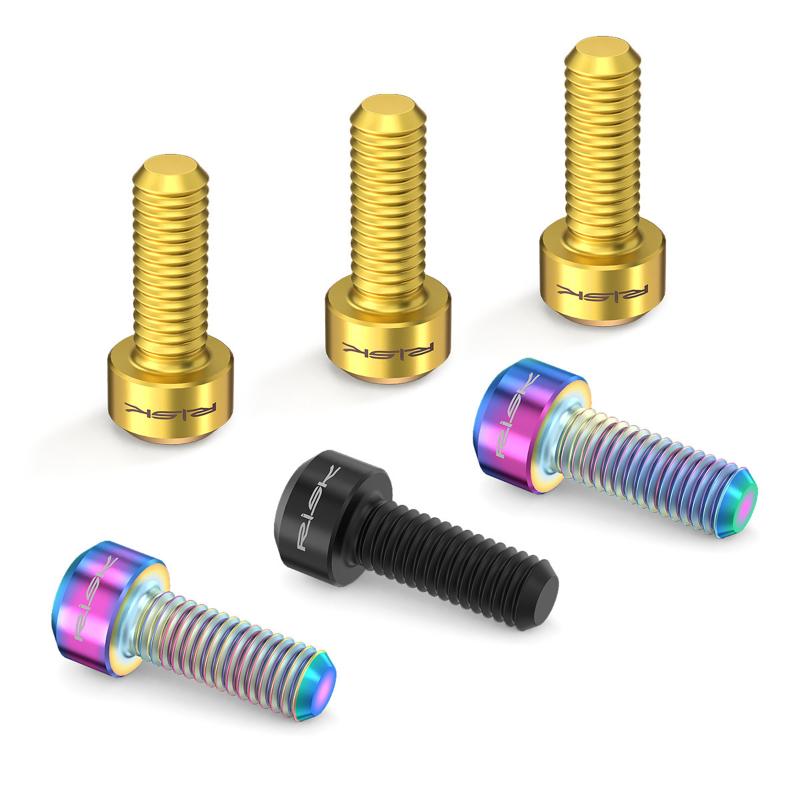 2Pcs M5 X 14Mm Titanium Bolts Brake Lever Screw For Bicycle Derailleur Thumb Shift Variable Speed Screws Cycling Parts