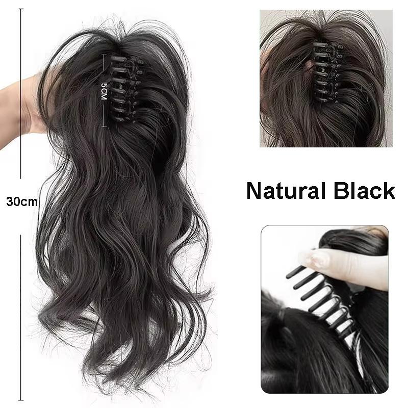 12Inch/30CM Synthetic Claw Clip In Ponytail Hair Extensions Short Curly Claw Clip Ponytail Women Hair Extension Hairpiece 2028