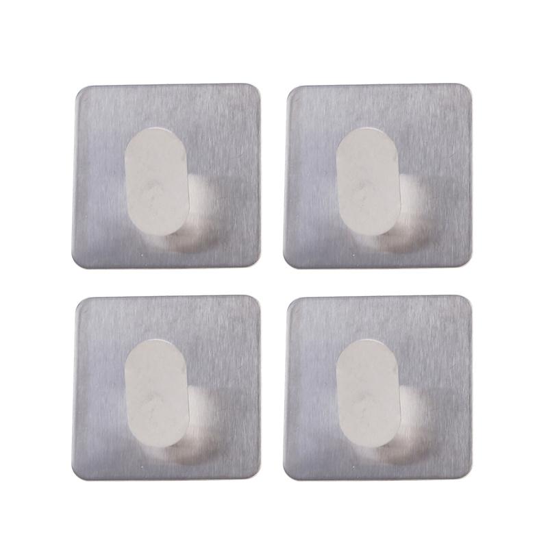 4Pcs Stainless Steel Hook For Bathroom Hangers Shower Holder Hook Accessories