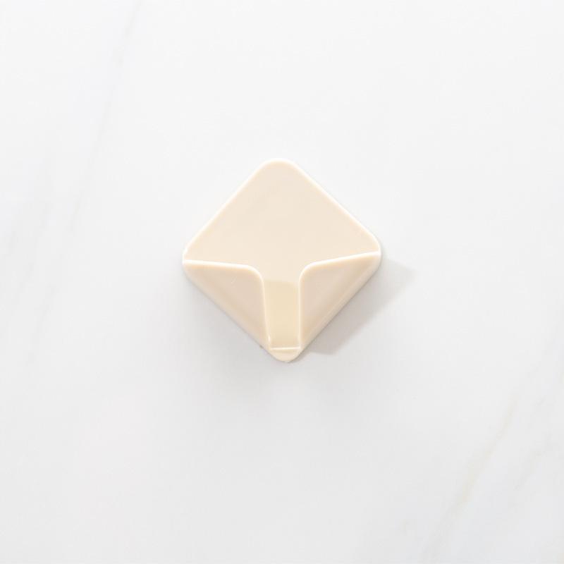 2 самоклеящихся настенных крючка для хранения на кухне и в ванной - современный дизайн для бритв, зубных щеток и заглушек 1PC коричневый