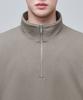 Musinsa Standard Oversized Half Zip Sweatshirt [Dusty Beige]