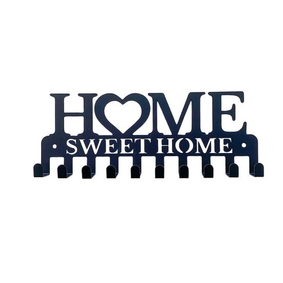 Metal Wall Mount Key Holder Welcome Home Cat Dog Key A