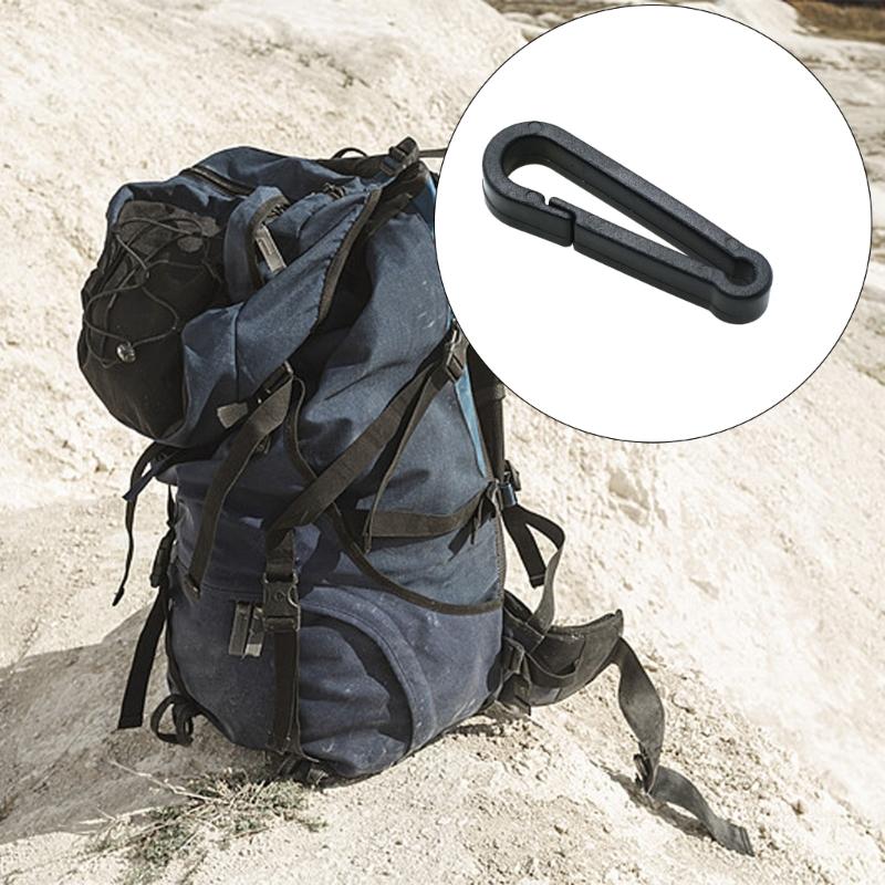 5Pcs Backpack Bag Buckle Tent Hanging Strap Hook Bag Accessories Connection Fix Hook for Hiking Backpack Organization