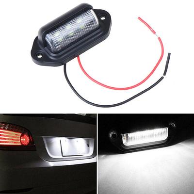 1Pc Waterproof 6 Led 12V License Plate Light Car Boat Truck Trailer Step Lamp