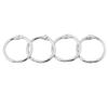 20PCS Metal Hinged Ring Book Binder Split Key Rings Album Scrapbook Loose Leaf Clip (25mm)