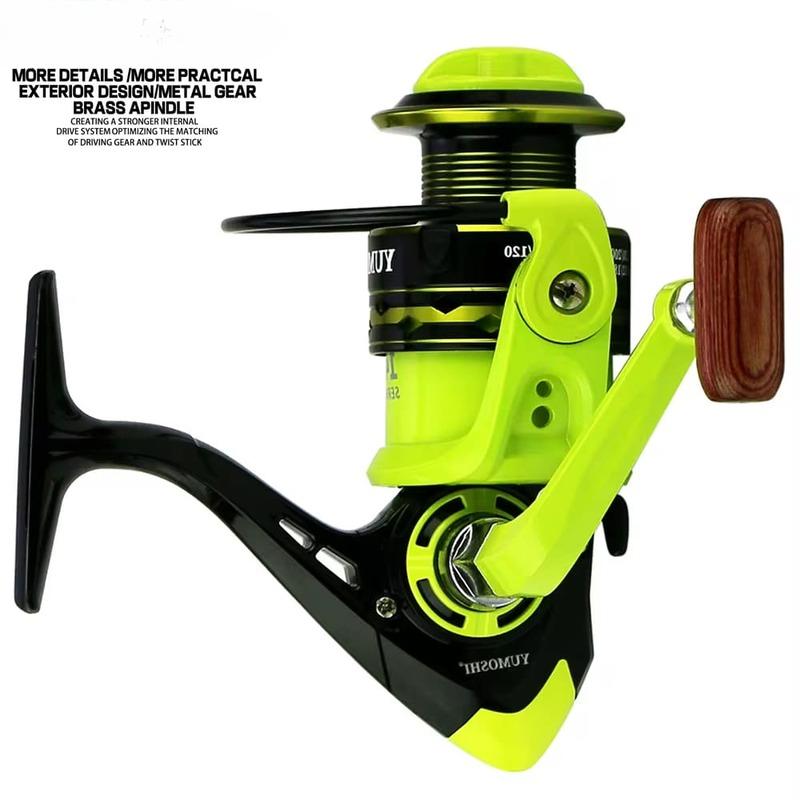Az új, erőteljes horgászorsó 2000-7000 zöld modell, a teljes fém orsó forgó kerék teljesítménye stabilabb, tengervízhez és édesvízhez is alkalmas