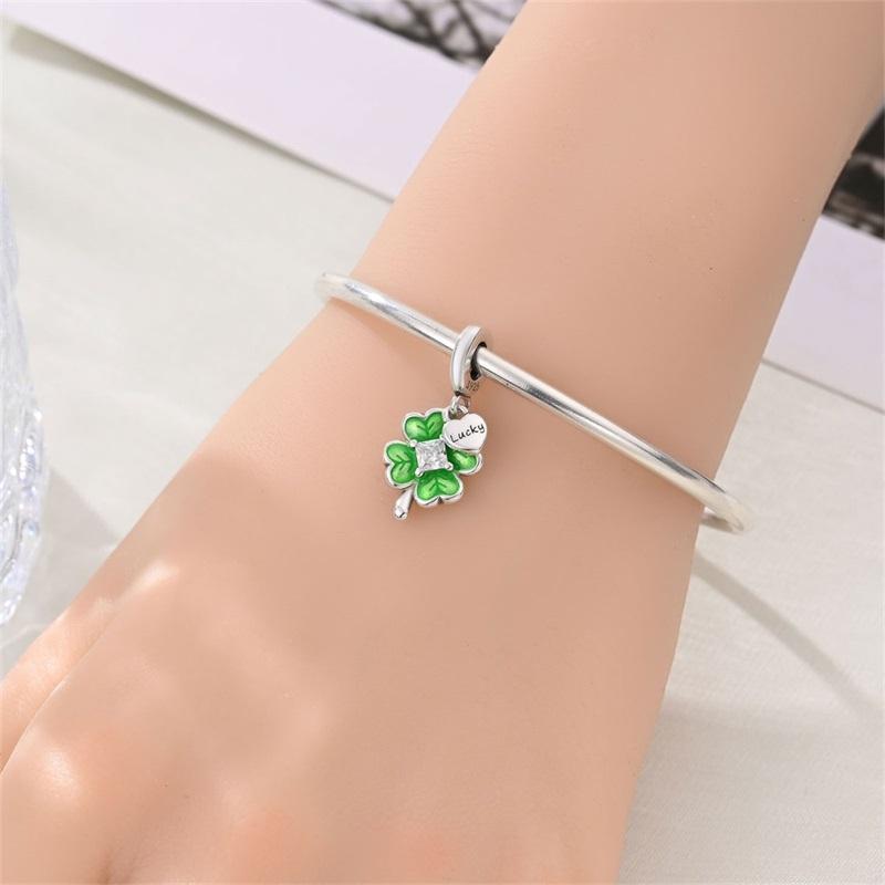 Exquisite 925  Silver The Frog Prince Beads & Cactus Dangle Charm Fits Bracelet Boutique Green Pendant Gifts