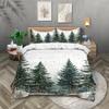 3pcs Pine Tree Pattern Printed Bedding Set1 Duvet Cover+2 Pillowcase Suitable for Teenagers and Adults Bedroomhome Decoration