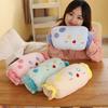 Cute Candy U-Shaped Plush Hand Warmer and Nap Pillow – Cylindrical Sofa Backrest for Girls