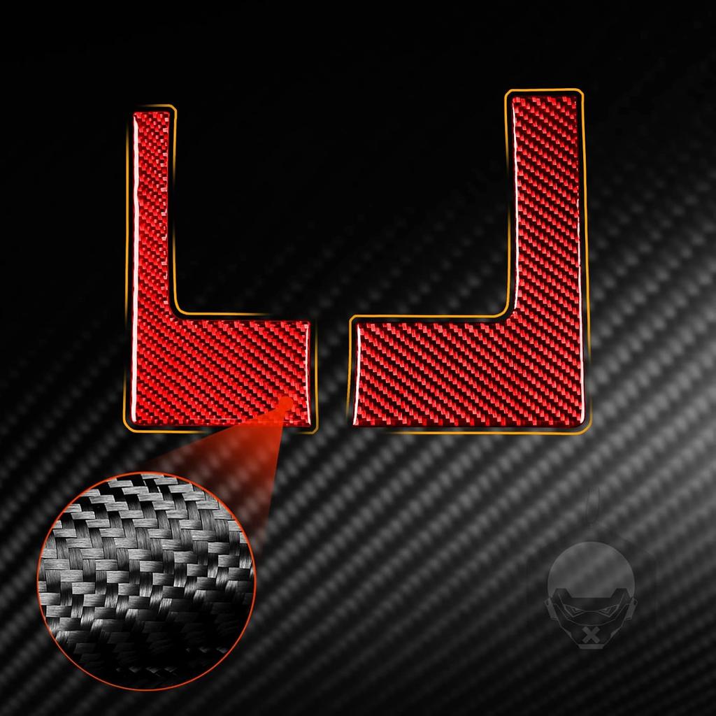 Red Carbon Fiber Dashboard trument Speedometer Tachometer Frame Panel Cover Car Interior Compatible with Dodge Ram 1500/2500/3500 2013 2014 2015 2016