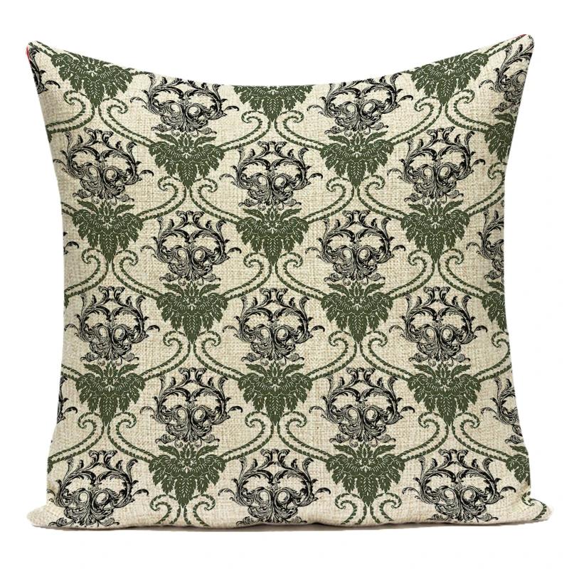 Decorative Throw Pillows Case Mandala Flower Geometric Middle Asian Ethnic Style Polyester Sofa Home Cushion Cover For Sofa