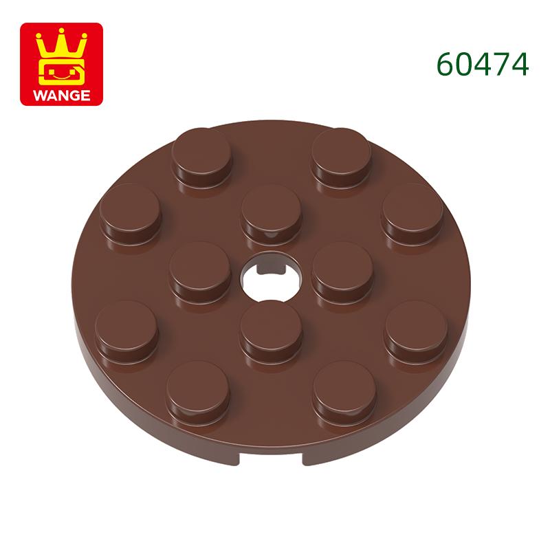 64Pcs/lot 60474 Round 4x4 featuring Pin Hole Construction Bricks Moc Technical Accessories Works With featuring Brick Toy Kids Gift Idea