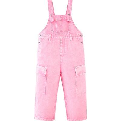 Girls' Loose Denim Overalls