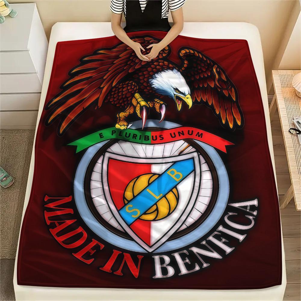 S.L. Benfica POSTER FlAannel Blanket, High Quality Comfortable for All Seasons, Home Decor, Warmth and Comfort