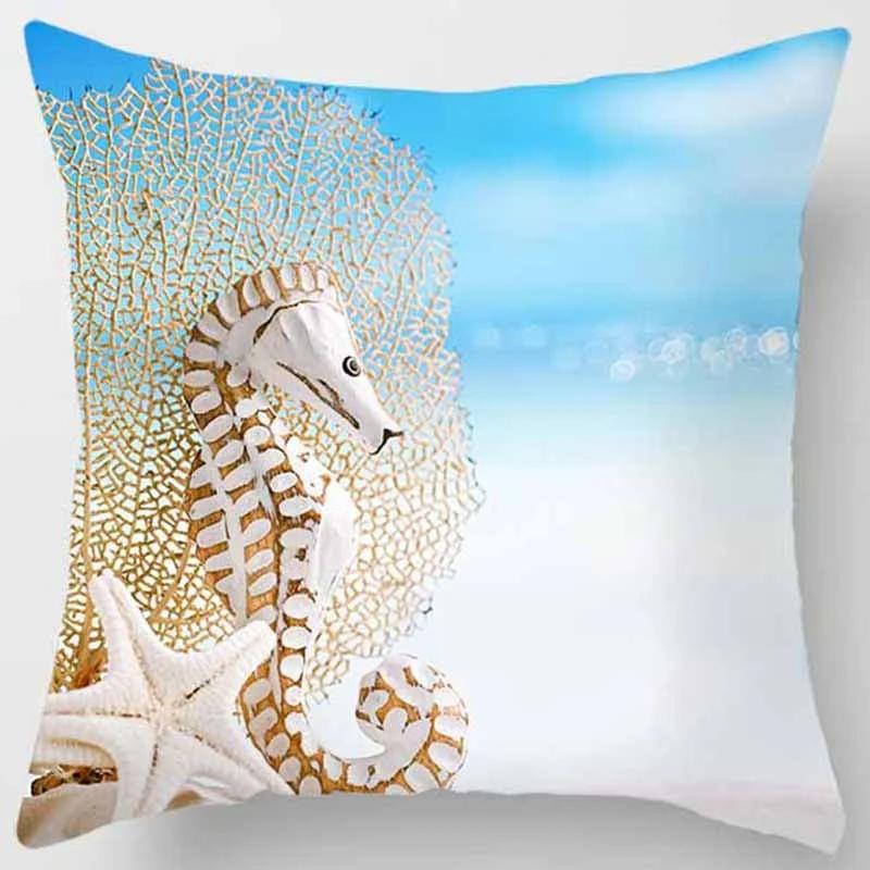 

Beach Scene Pillowcase Soft Cotton Tropical Paradise Design for Summer Decor Comfortable and Stylish Perfect Gift for Relaxation 16x16Inch