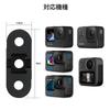 HSU Aluminum Replacement Finger Base Mount with Screw Conversion Adapter for GoPro Camera Accessory 1/4" Hole, (5-6 Screws),