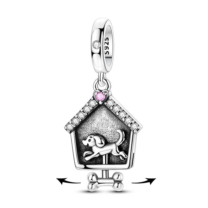 New Graffiti Butterfly Charm 925 Silver Glow Firefly Travel Love Heart Cat Clip Beads Fit Bracelet Necklace DIY Jewelry