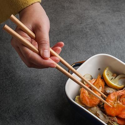 5 Pairs Japanese Sushi Sticks Wooden Chopsticks Set Long Chinese Chopsticks Food Chop Sticks Home Restaurant Kitchen Tableware