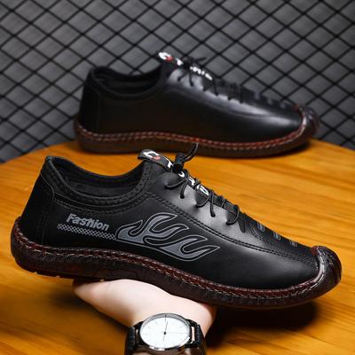 New 2025 Spring One-pedal Fashion Casual Beef Tendon Sole Soft-soled Men's Shoes Comfortable Doudou Shoes Foot-fitting Men