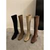 Thick Heel Pointed Suede Skinny Boots Women's Shoes Autumn and Winter Boots Medium Knight Boots