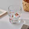 Korean Style Cartoon Snowman Glass Cup Transparent Drinkware For Coffee Juice Milk Breakfast Office Home Cute Mugs Set