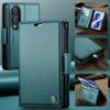 Luxus Flip Leder Hülle für Samsung Galaxy Z Fold8 Fold 8 Breite Kartenfächer Geldbörse für Magsafe Buchständer RFID Stoßfeste Abdeckung