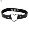 Women Punk Love Heart Ring Faux Leather Collar Choker Necklace Gothic ARI
