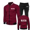 Neues Slim Fit Anzug für Herren für Box- und Kampfsport, Lässiges und Modisches Reißverschluss Jacke+Hosen Set