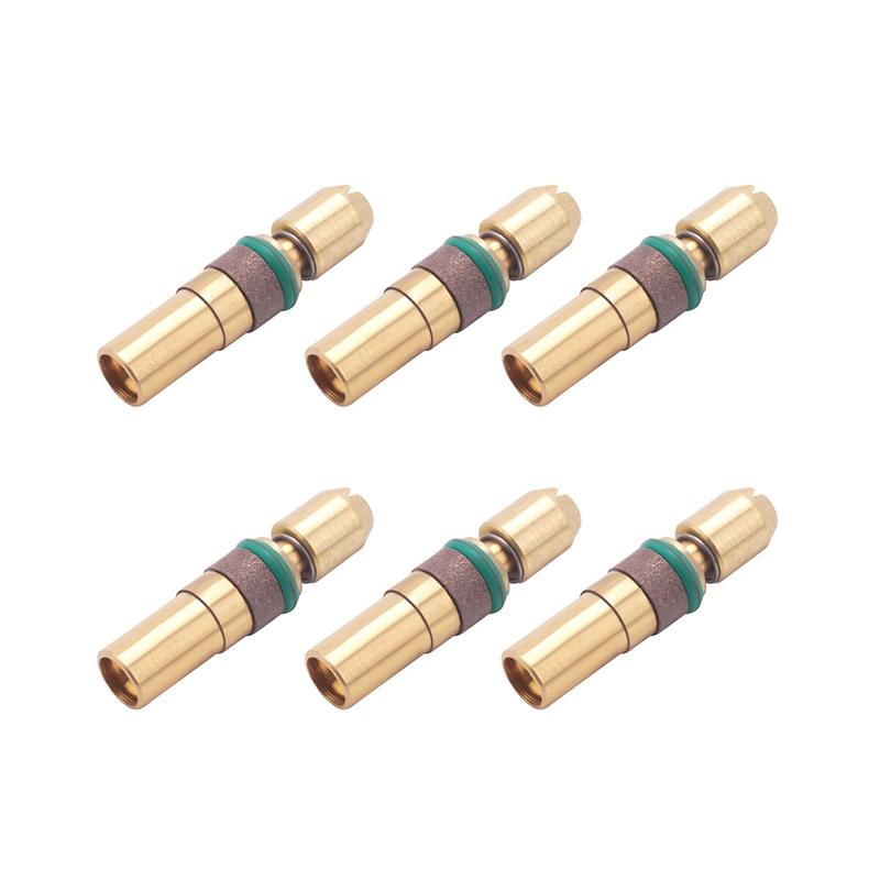 6Pcs Three-Stage Piston Head High-Pressure Copper Head for 6mm 30Mpa High-Pressure Pump Piston