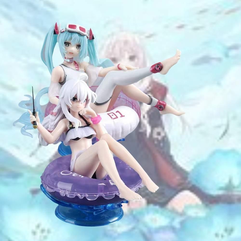 Anime Charakter Schwimmring Ornament Hexe auf Reisen PVC Figur Mikus Badebekleidung 13cm