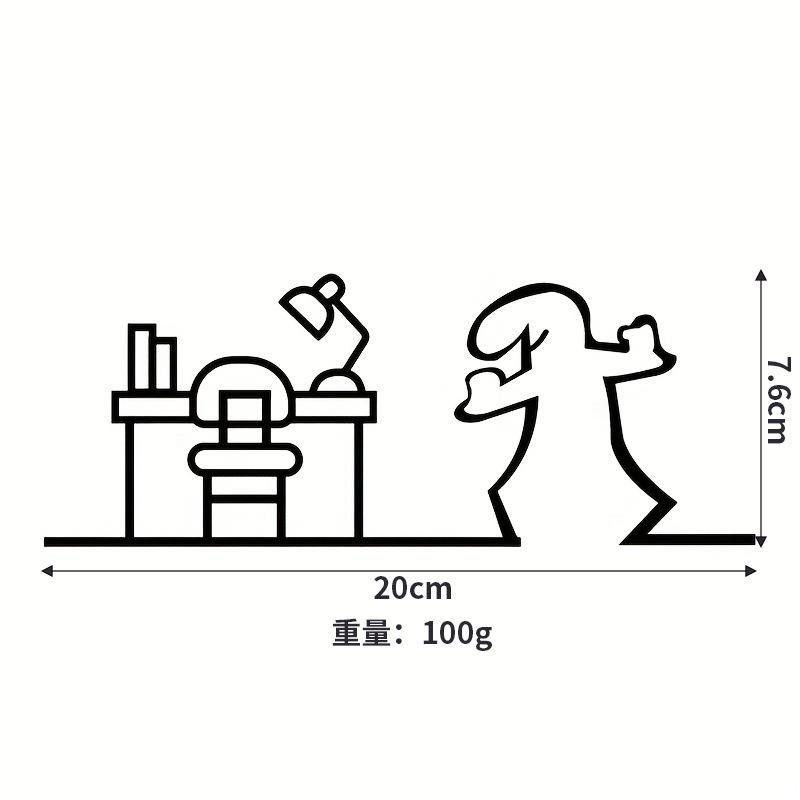 

2D Flat, High-Quality 2D Flat Metal Self-Adhesive WC Sign, Black Frame Modern Home Decor for Bathroom - Easy to Install Wall Art