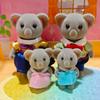 Forest Family Reindeer Rabbit Panda Animal Simulation Dollhouse Furniture Toy Set House Accessories Christmas Gifts