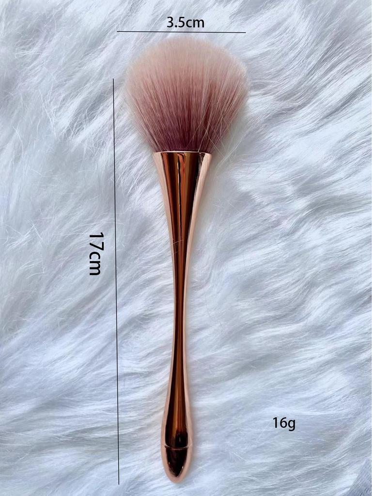 Golden Small Waist Extra Large Powder Blush Brush with Soft Dai Bristles