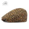 Hat Ladies Beret British Retro Fashion Leopard Print Cap Casual Versatile Forward Hat Personality Trend