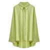 Summer Thin Long Sleeve Women Sun Protection Shirt Chiffon Air Conditioning Top Niche Design Sense