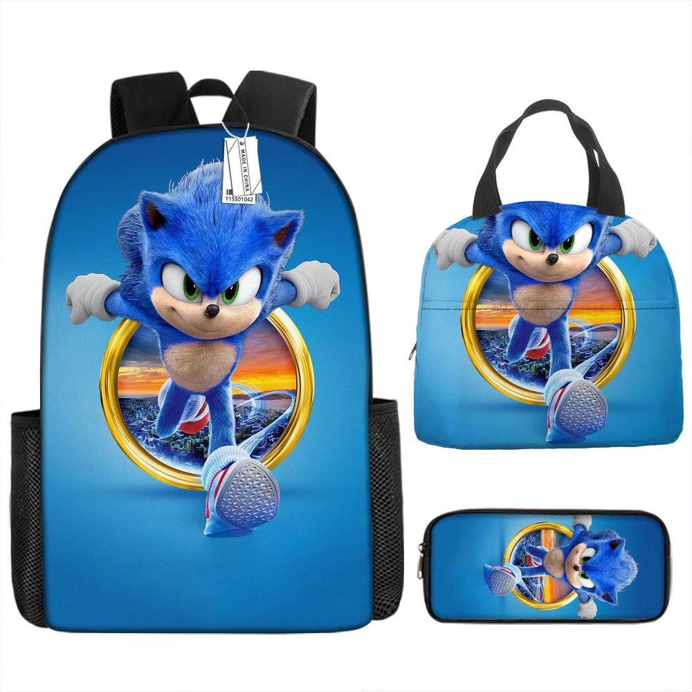 Backpack Trend Backpack Anime Large Capacity Elementary School Bag Lunch Bag