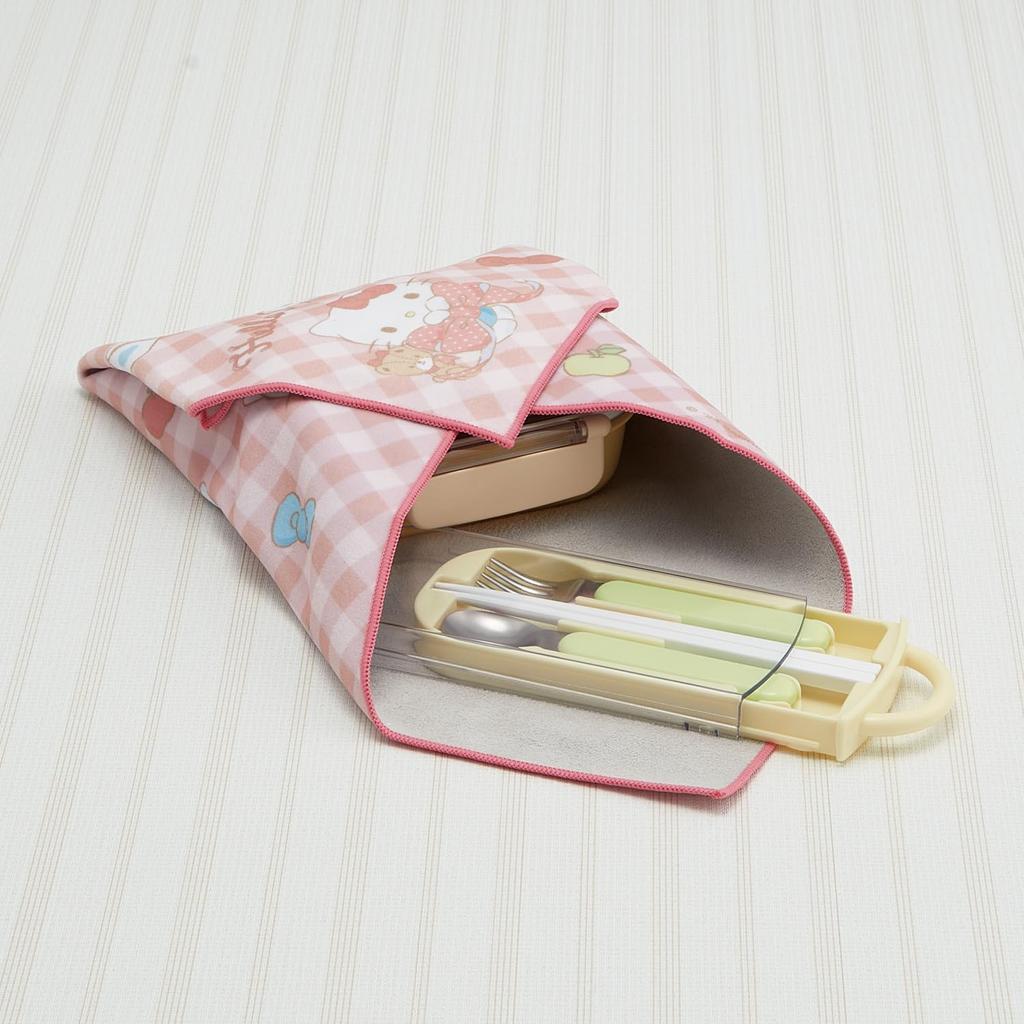 Skater Lunch Easy to Sanrio Hello Kitty Big KBST4368517 Self-Adhesive Cloth, Tie, Ribbon, Girls,