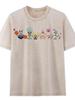 Unisex Washed Distressed Oversized Short Sleeve Retro Cotton T-shirt