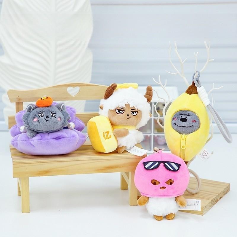 Pleasant Goat And Big Big Wolf Plush Keychain With Pp Cotton Inner For Gift And Collecting
