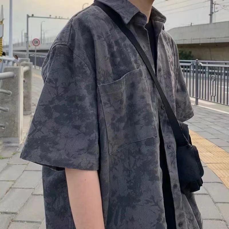 Buy Vintage Mens Oversized Shirt Korean 