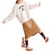 Anta X Kirsh Collaboration Sports Lifestyle Series Good Things Happen Casual Simple Solid Color Round Neck Pullover Loose Sweatshirt 962518710-4