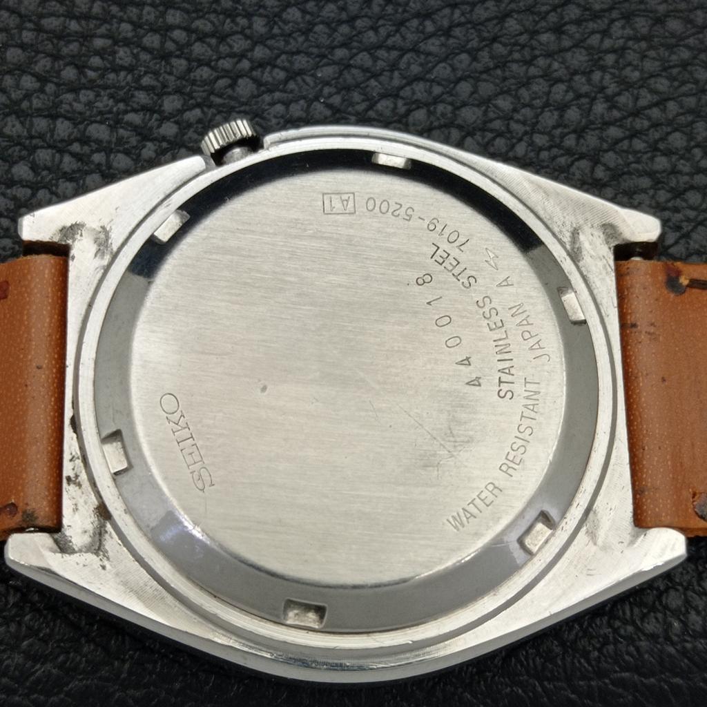 VINTAGE SEIKO 5 AUTOMATIC 7009A JAPAN MENS WHITE COLOR DIAL WATCH a702611-1 R209-a702611