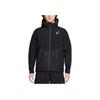 Nike Hooded Logo Print Zip Long Sleeve Breathable Running Jacket Men Jackets Black FZ9040-010
