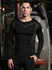 Men's Long Sleeve Sci-fi Fitness Wear: Quick-dry, Tight-fit, High-Elastic Autumn/Winter Running & Training Top