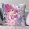 Gotou Hitori Anime BBocchi The Rock Pillow Case Fashion Square Pillowcase Bedroom Sofa Room Ins Decoration Leisure