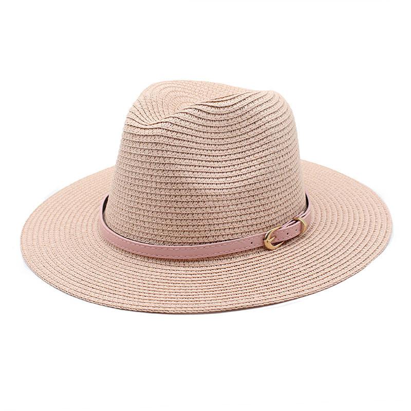 Cappello di Paglia di Carta a Tesa Larga per Protezione Solare e Moda Cappello da Sole Estivo da Spiaggia