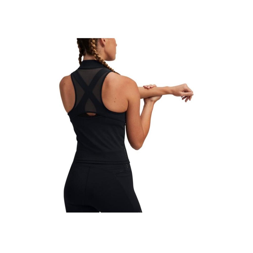 Under Armour Vanish Elite Rush Atmungsaktive Sportmode Bequemes Ärmelloses Tanktop Damen Tops Schwarz 1389874-001