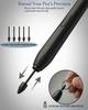 Magnetic EMR Stylus Pen with 4096 Levels of Pressure Sensitivity, Handwriting and Drawing Support, Palm Rejection, Eraser Function, 5 Replacement Nibs
