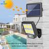 56LED/72/108/117COB Solar Split Wall Lamp 3-mode Outdoor Waterproof Motion Sensor Garden Emergency Street Lamp Remote Control Wall Lamp